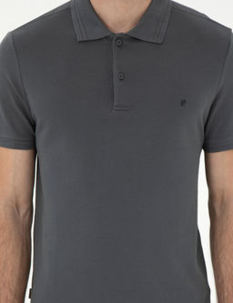 Antrasit Slim Fit Basic Ti__rt
