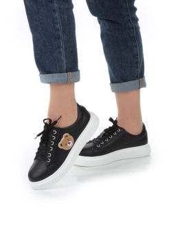 05-SD12-3D BLACK Кроссовки женские (натуральная кожа)