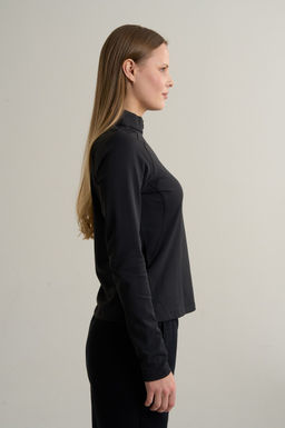 Лонгслив half-zip утепленный Черный ANTA TRN LS Tee фото 3