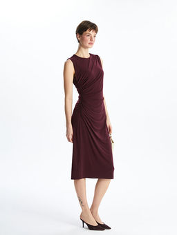 Bisiklet Yaka Elbise