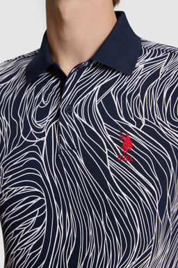Erkek Lacivert Regular Fit Polo Yaka Basic Ti__rt - U.s. polo assn фото 6