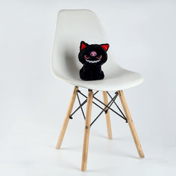 Мягкая игрушка Кот, 20 см, цвет чёрный