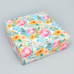 Коробка складная Расцветай, 26 х 26 х 8 см - Дарите счастье фото 6