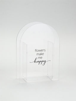 Ваза для цветов Flowers, акрил, 14×20×5.5 см