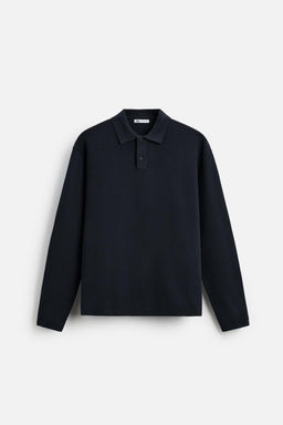 VISCOSE BLEND KNIT POLO SHIRT - Zara фото 38