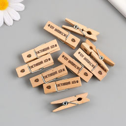 Декор для творчества дерево «Прищепка - Настоящий лев», набор 10 шт.