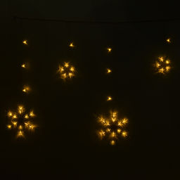 Электрогирлянда-занавес светодиодная "Снежинки"