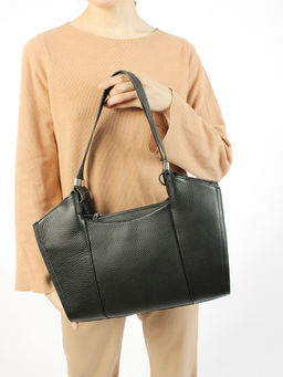 LACCOMA сумка C1070-черный натуральная кожа полиэстер фото 7