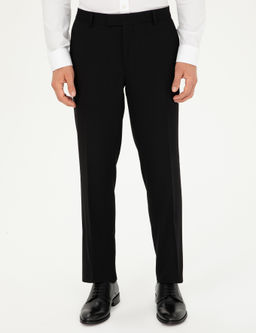 Siyah Slim Fit Kuma_ Pantolon
