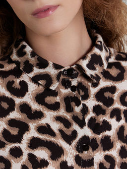 Комплект женский (блузка, брюки) с леопардовым принтом - Mark formelle фото 6