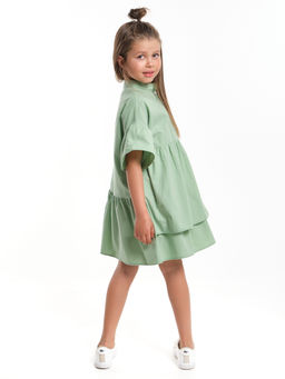 Платье Рубашка летнее хлопковое UD 7935 фисташка - Mini maxi фото 9