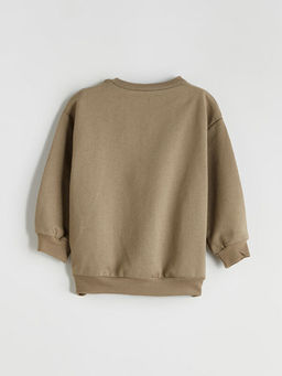 Bask?l? Erkek ?ocuk Sweatshirt