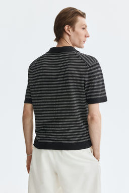Polo en mezcla de lino Regular Fit - H&m фото 8