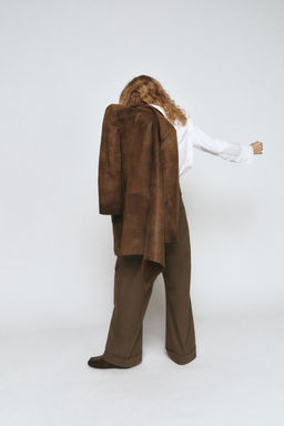 100% LEATHER COAT ZW COLLECTION LIMITED EDITION - Zara фото 10