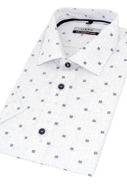Сорочка мужская короткий рукав GREG 123/101/2177/Z/1p_GB  фото 3