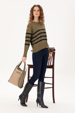 Женская бежевая сумка через плечо Неожиданная скидка в корзине