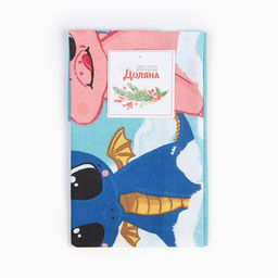 Полотенце Доляна Три дракончика 28х46 см, 100% хл, рогожка 164 г/м2  фото 4