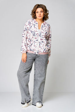 Бомбер Swallow 789 черный+принт леопард  фото 38