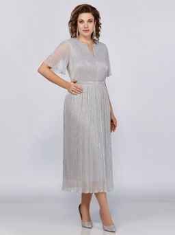 Платье Mira Fashion 5392W-Р серебро