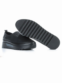 03-5303 BLACK Полуботинки женские (натуральная кожа)