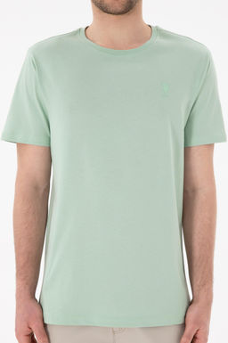 Erkek Regular Fit Bisiklet Yaka Su Ye_ili Basic Ti__rt Sepette S_rpriz _ndirim - U.s. polo assn фото 7