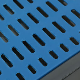 Туалет закрытый, 51×34×37 с, с совком, прозрачный, пластик, синий