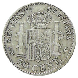 50 сентимо 1904 года Испания