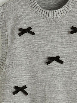 Fiyonk Detayl? Triko K?z ?ocuk S?veter