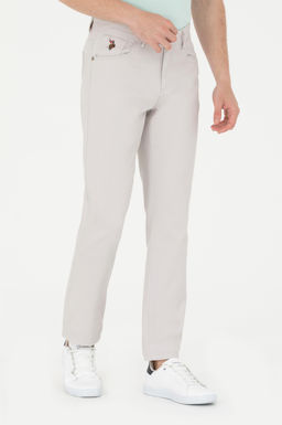 Erkek Regular Fit A__k Gri Kanvas / Chino Pantolon