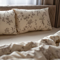 КПБ Чистый хлопок 1,5 спальный, наволочки 50х70, поплин, 100% хлопок, Гербариум ВБ Пододеяльник 146х215 с прорезью, простыня классическая 150х215 подшита с 4-х сторон, наволочки 50х70 с клапаном - 2 шт. - Традиция фото 38