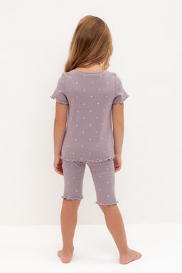 К 1632/морской туман,мини сердечки пижама для дев