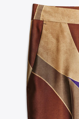 PRINTED SATIN TROUSERS - Zara фото 11
