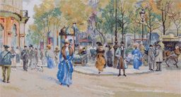 Набор для вышивания PANNA Золотая серия VH-7008 Бульвар Капуцинок 45 х 24.5 см