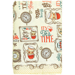 Скатерть 240х145см Чаепитие, длина стола до 200см, на 10-12 персон, хлопок Комфорт 171г/м2, упаковка классическая 28х41см, Домашняя мода (Россия)  фото 4