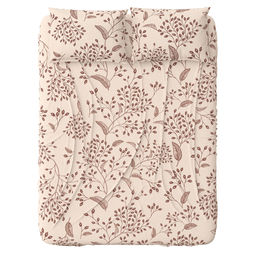 Простыня на резинке односпальная Барбарис 1/1 бежевый 90х200см, свесы 27см, бязь Комфорт 121г/м2, хлопок 100%, упаковка классическая ПВХ 28х41см, Домашняя мода (Россия)