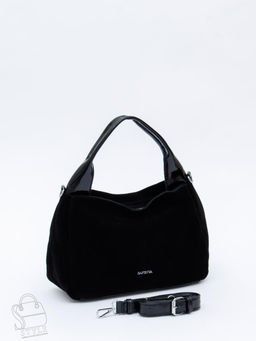Сумка женская кожаная 92107MSS black Velina Fabbiano-Safenta