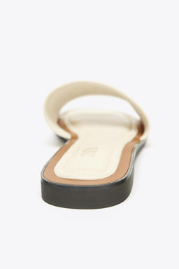 SOFT LEATHER SLIDES - Zara фото 10