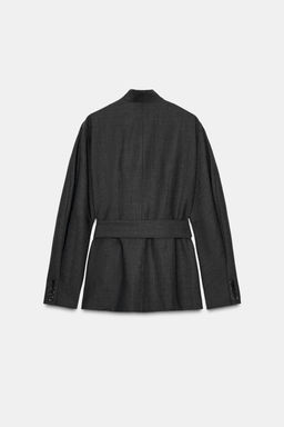 ZW COLLECTION WOOL BLEND KIMONO BLAZER - Zara фото 8