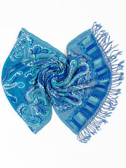 Палантин с вышивкой (шерсть вареная) в ассортименте № Тк906/50