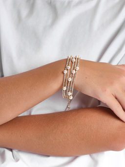 Браслет с жемчугом PR3770 зол