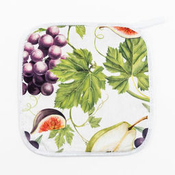 Прихватка Этель Фруктовый сад 19х19см,100% х/л, ватин 250г/м2 (двухсторонняя)  фото 2