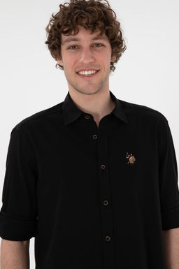 Erkek Siyah Uzun Kollu Basic G_mlek Sepette S_rpriz _ndirim - U.s. polo assn фото 9