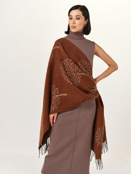 в составе ШЕРСТЬ  и КАШЕМИР Большой, мягкий, теплый  двусторонний палантин - Tantino фото 4