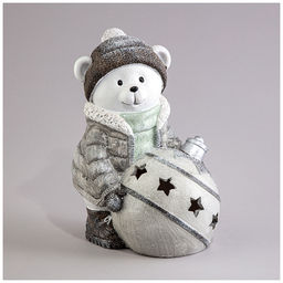 СТАТУЭТКА СНЕГОВИК С LED-ПОДСВЕТКОЙ 17Х13Х22,5 СМ