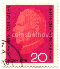 Марка Кардинал фон Галлен 1963 год Германия