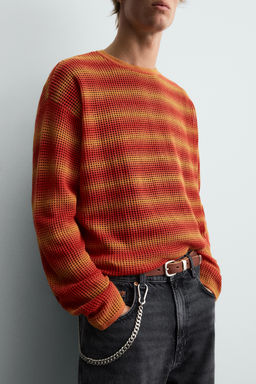 STRIPED OPEN-KNIT SWEATER - Zara фото 5