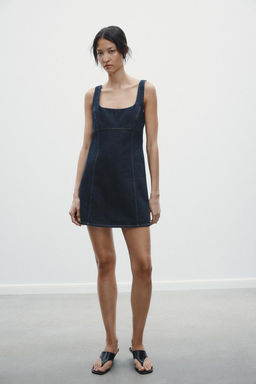 TRF DENIM DRESS - Zara фото 2