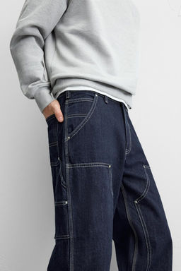 CARPENTER STRAIGHT-LEG JEANS - Zara фото 26