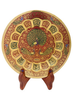 Панно декоративное Три Павлин 8 № Пн1530/3 эмаль красная