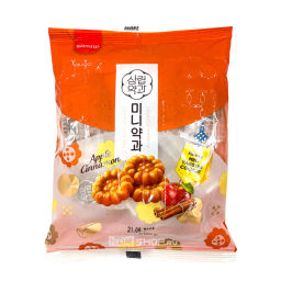 Корейское печенье Якква мини со вкусом яблока с корицей Korean Mini Yakgwa Cookie (Apple Cinnamon) Samlip, Корея, 200 г Акция